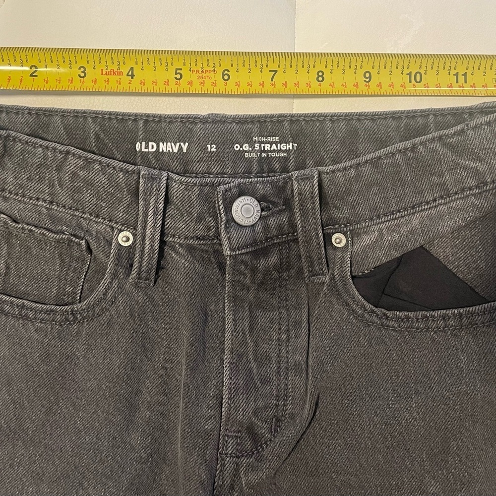 Old Navy girls black washed  Denim Jeans - Picture 8 of 8